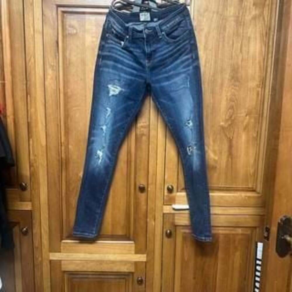 Silver Jeans Co. Western Globe Works Distressed Bootcut Jeans W32 L32